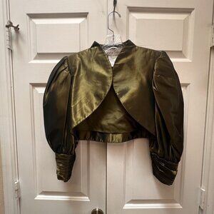 Elegant Olive Green Women's Jacket